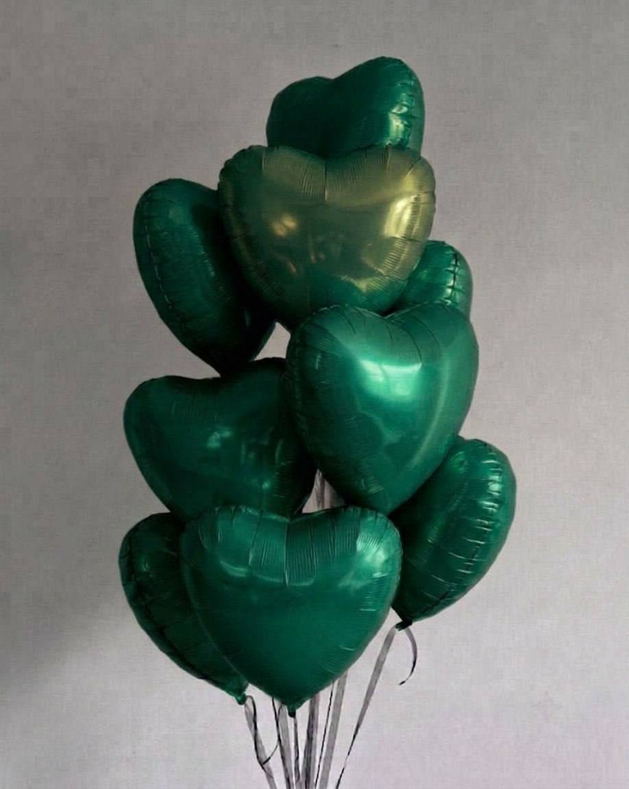 Фольгированные шары «Сердце зеленое»